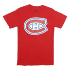 NHL Mens Red Montreal Canadiens T-Shirt S Short Sleeve Crew Neck Cotton