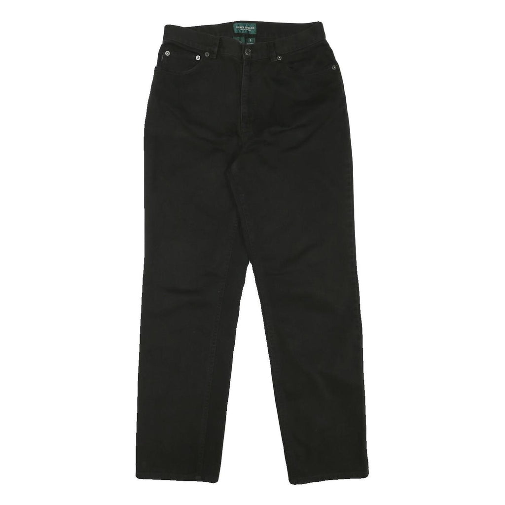 RALPH LAUREN POLO JEANS COMPANY Womens Cotton Blend Black Regular Fit Straight