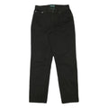 RALPH LAUREN POLO JEANS COMPANY Womens Cotton Blend Black Regular Fit Straight