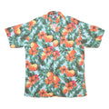 TOMMY HILFIGER Mens Blue Green & Orange Hawaiian Shirt M Rayon Summer Tropical