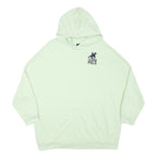 US GRAND POLO Mens Light Green Hoodie L Cotton Blend Pullover Sweatshirt