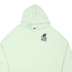 US GRAND POLO Mens Light Green Hoodie L Cotton Blend Pullover Sweatshirt