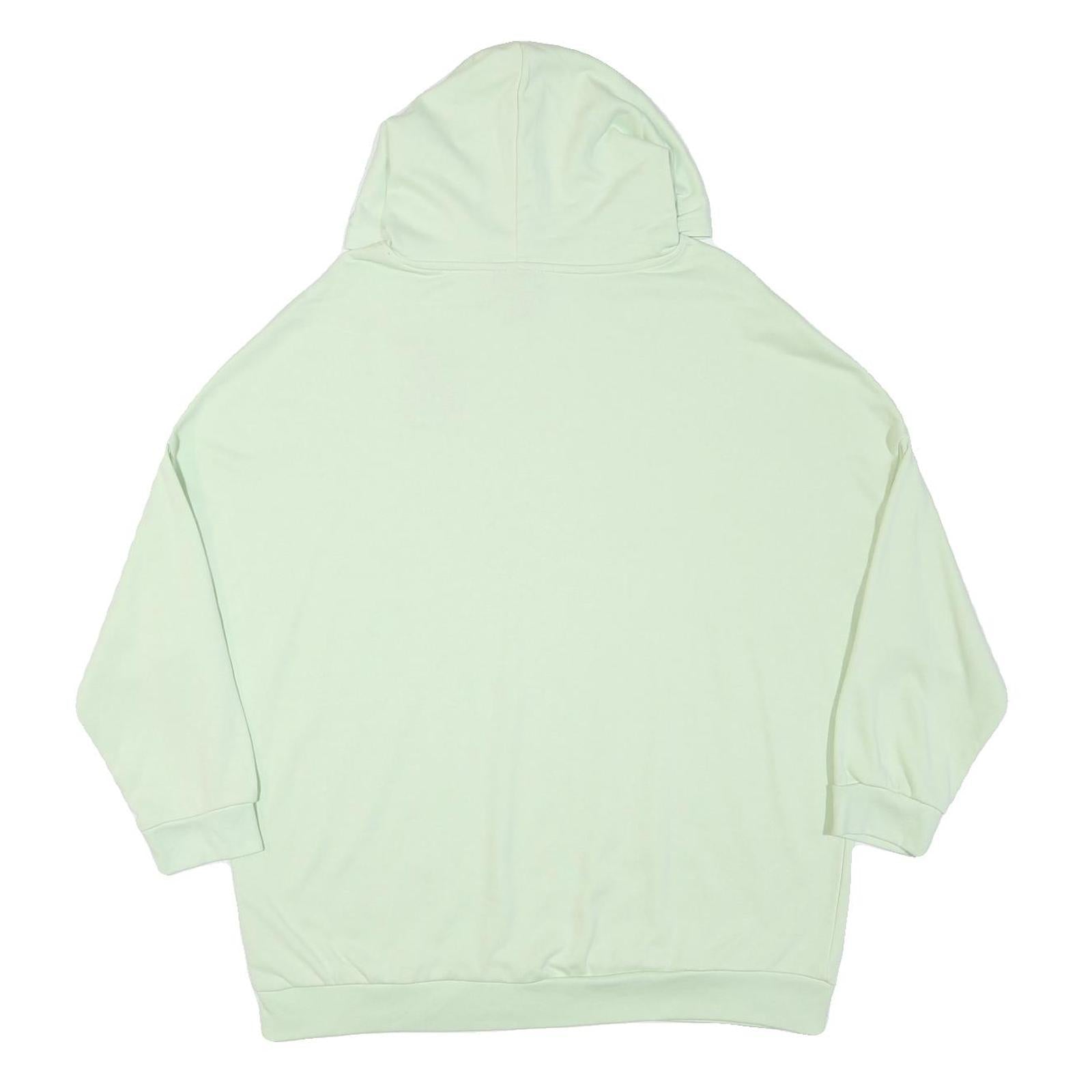 US GRAND POLO Mens Light Green Hoodie L Cotton Blend Pullover Sweatshirt