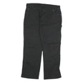 DICKIES Mens Black Regular Fit Denim Jeans W40 L32 Workwear Canvas Zip
