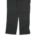 DICKIES Mens Black Regular Fit Denim Jeans W40 L32 Workwear Canvas Zip