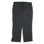 DICKIES Mens Black Regular Fit Denim Jeans W40 L32 Workwear Canvas Zip