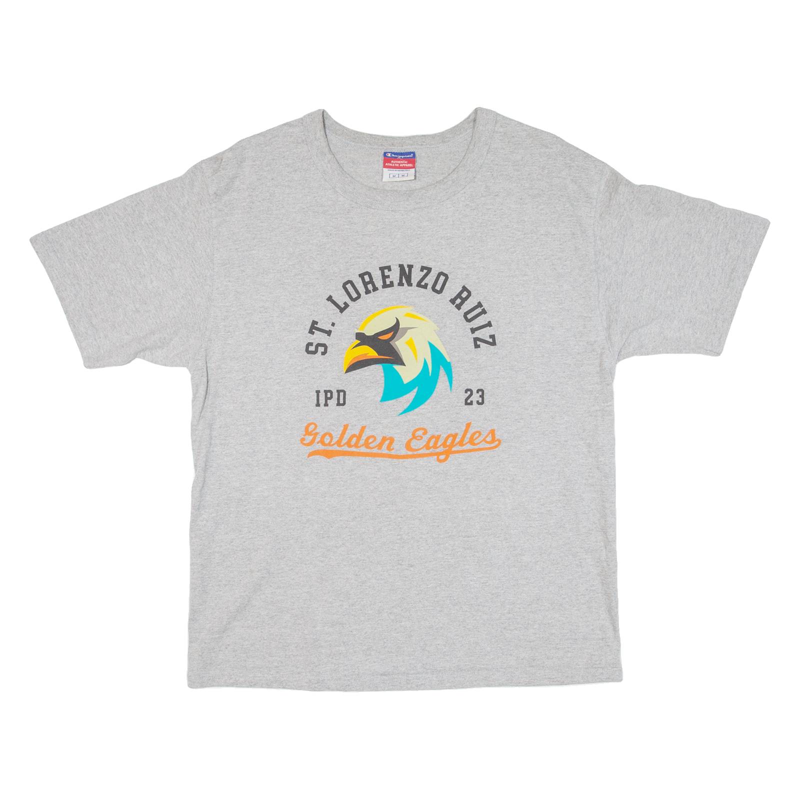 CHAMPION Golden Eagle Mens T-Shirt Grey USA M