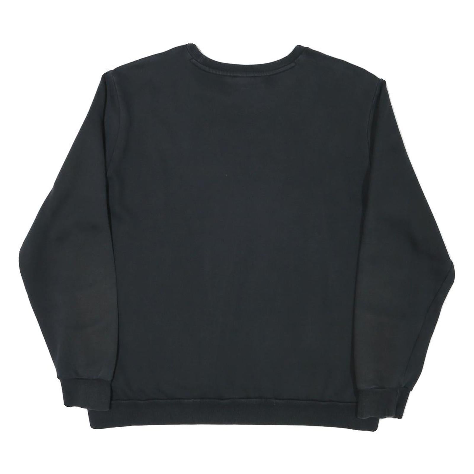 PUMA Mens Black Sweatshirt XL Crew Neck Cotton Blend Pullover Logo