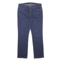 LAUREN RALPH LAUREN Womens Jeans Blue Regular Straight Denim Medium W32 L29
