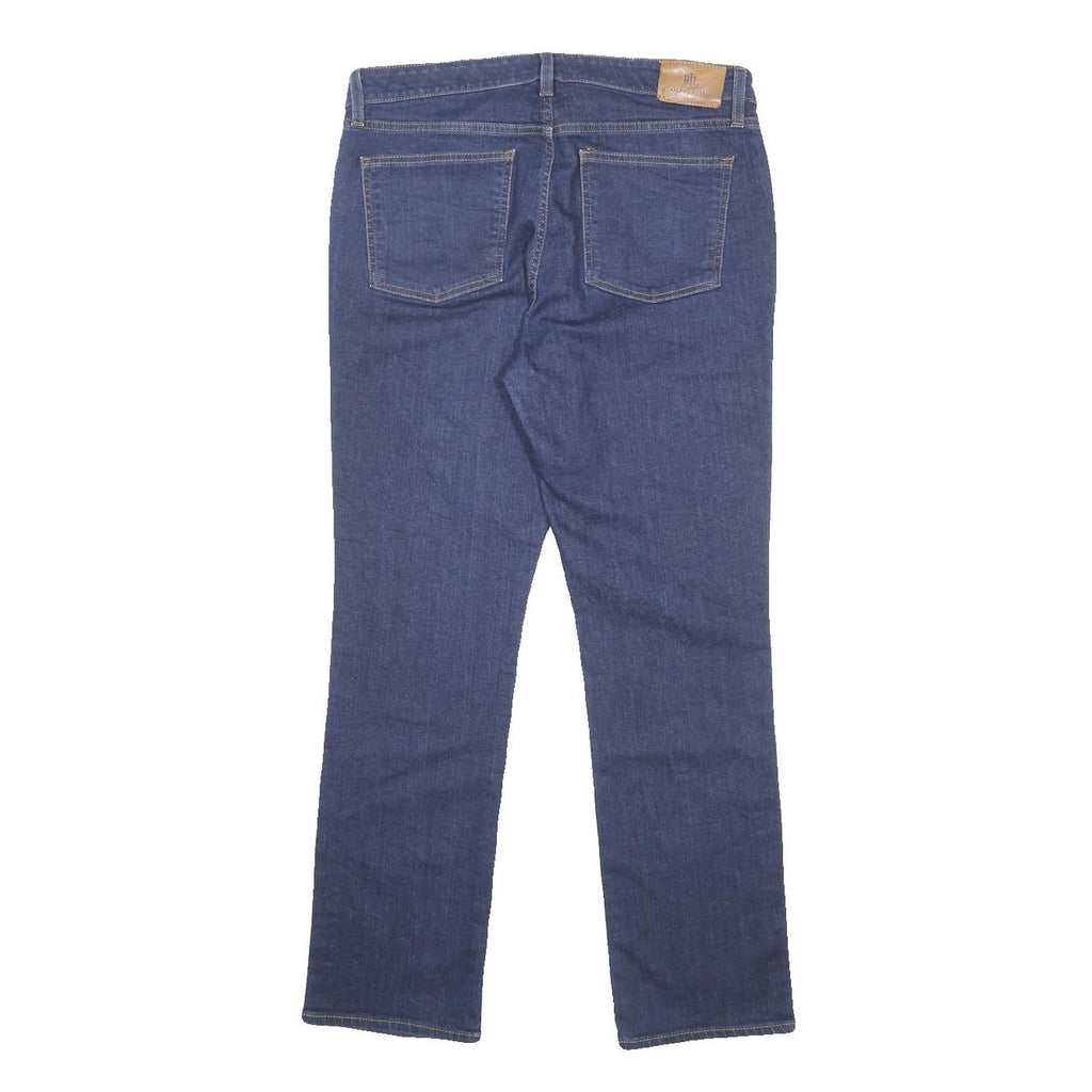 LAUREN RALPH LAUREN Womens Jeans Blue Regular Straight Denim Medium W32 L29