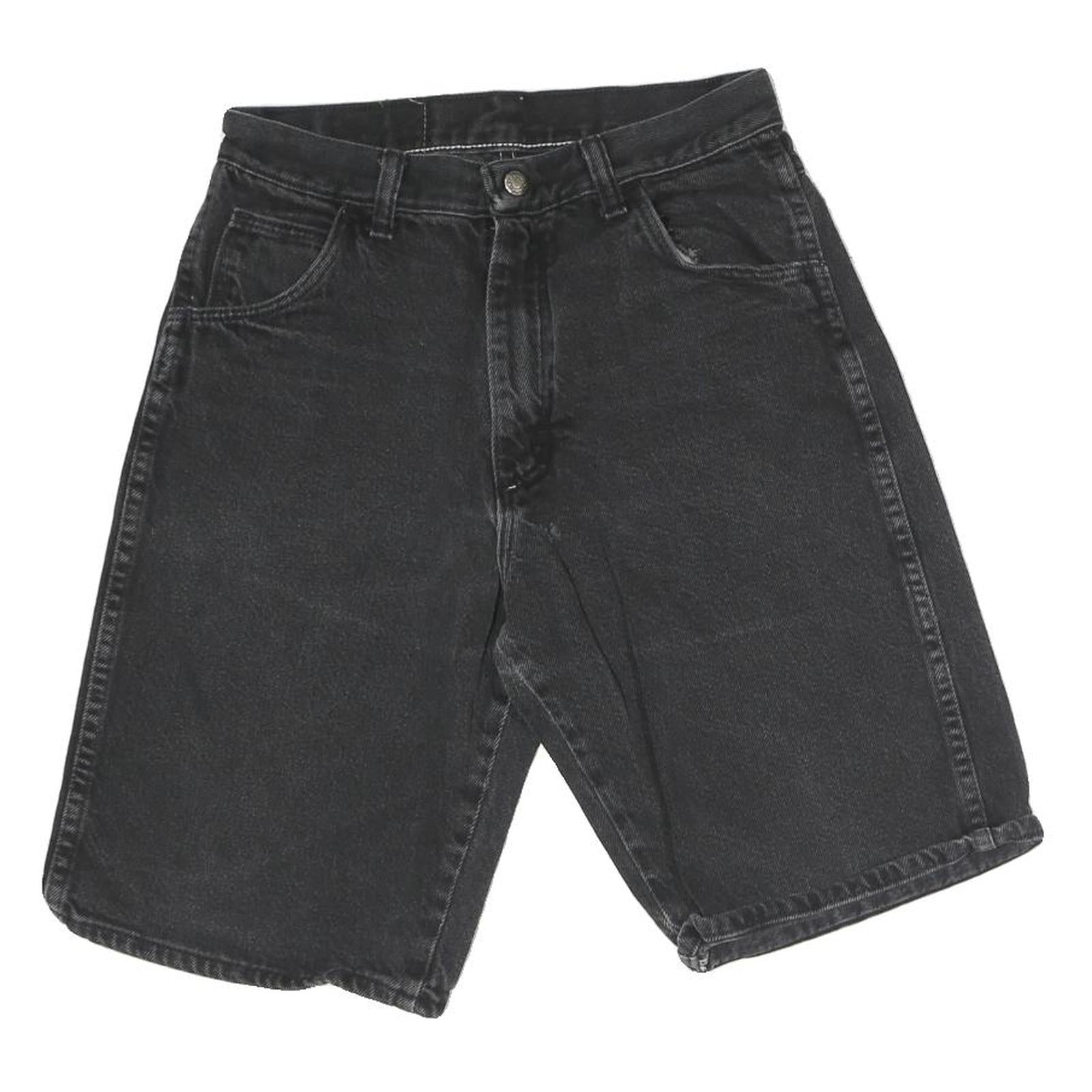 WRANGLER Mens Shorts Black Casual Denim M W28 Cotton Comfortable Classic Fit