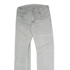CARHARTT Mens Regular Fit Grey Denim Cotton Blend Jeans W32 L32 Button Closure