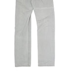 CARHARTT Mens Regular Fit Grey Denim Cotton Blend Jeans W32 L32 Button Closure