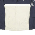 NAUTICA Mens Navy & Cream Colourblock Zip Jacket 2XL Polyester Blend Casual