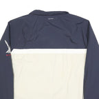 NAUTICA Mens Navy & Cream Colourblock Zip Jacket 2XL Polyester Blend Casual