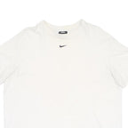NIKE Mens White T-Shirt M Short Sleeve Crew Neck Minimal Logo Casual Wear