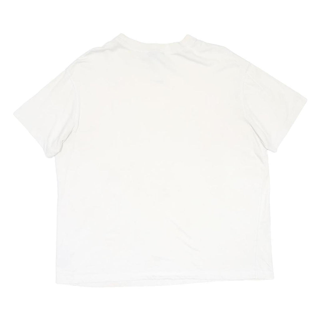 NIKE Mens White T-Shirt M Short Sleeve Crew Neck Minimal Logo Casual Wear