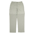 TENSON Mens Polyester Beige Regular Zip Trousers W30 L34 Lightweight Outdoor