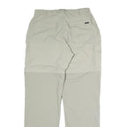 TENSON Mens Polyester Beige Regular Zip Trousers W30 L34 Lightweight Outdoor