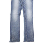 DAY TRIP Womens Slim Blue Denim Light Wash Jeans W30 L32 Classic Fit Zip