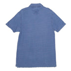 FAT FACE Mens Blue Short Sleeve Plain Polo Shirt M Cotton Casual Everyday
