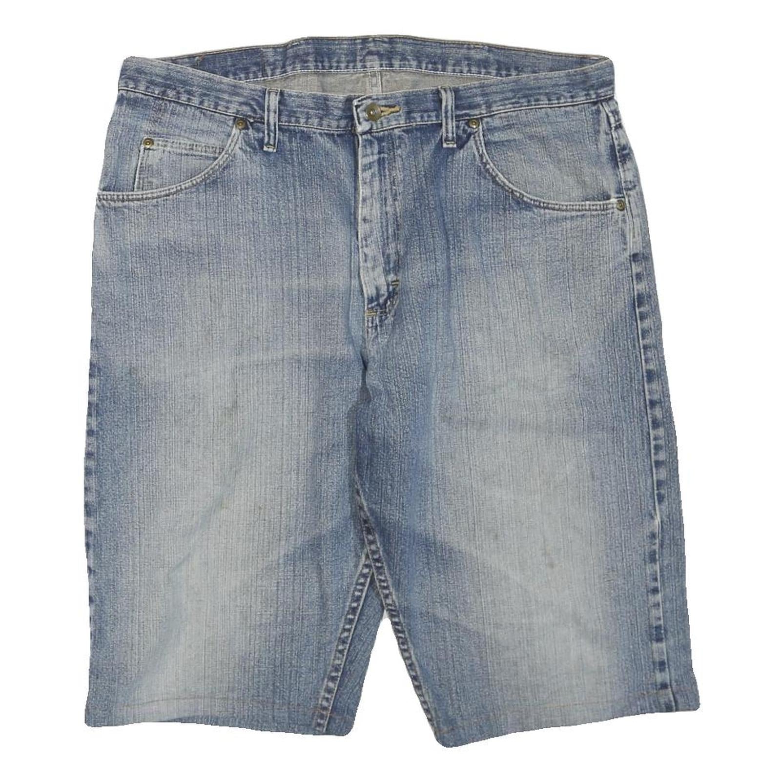 WRANGLER Mens Denim Blue Casual Shorts XL W40 Cotton Blend Classic Fit