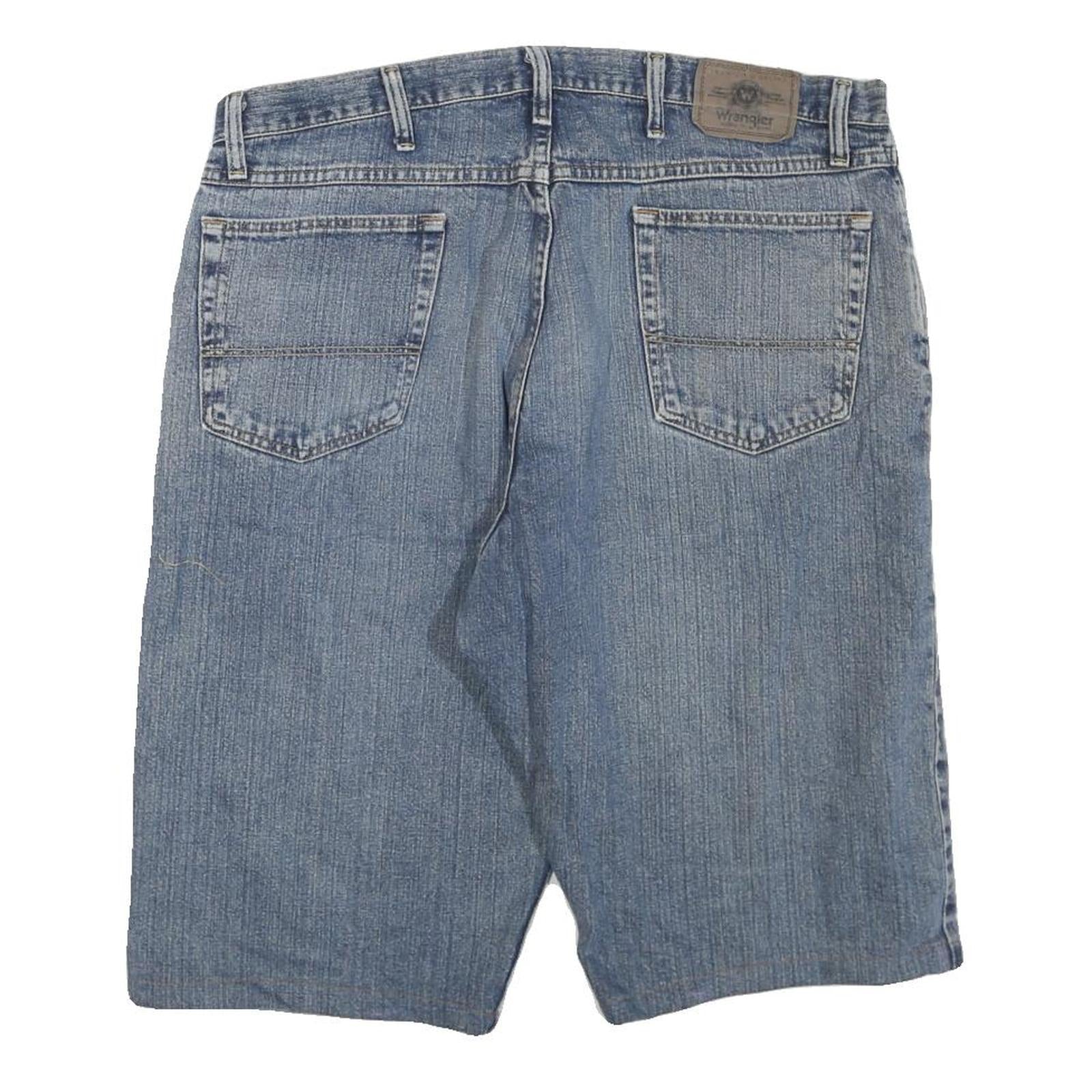WRANGLER Mens Denim Blue Casual Shorts XL W40 Cotton Blend Classic Fit