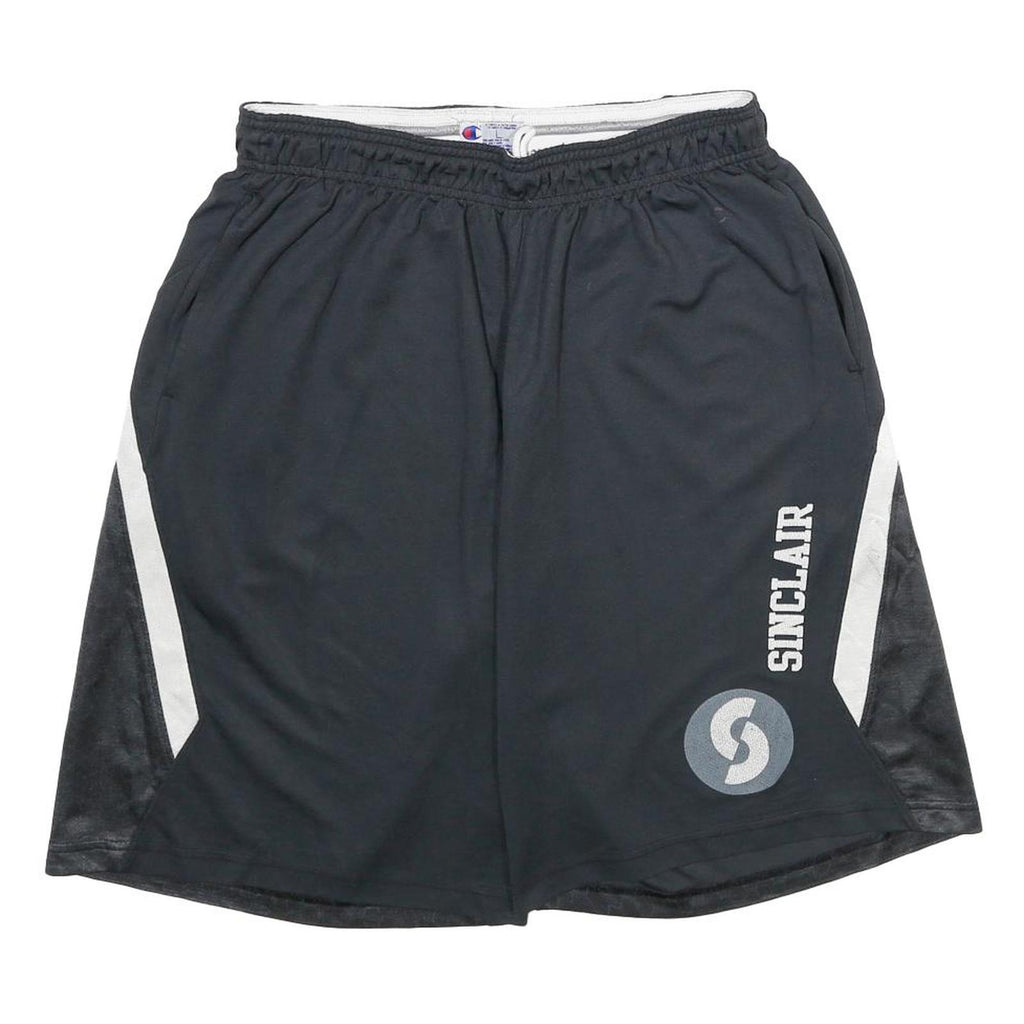 CHAMPION Mens Black Casual Sports Shorts Sinclair Logo L W28 Polyester