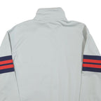 REEBOK Mens Grey & Navy Blue Athletic Jacket L Polyester Blend Zip Track Sports
