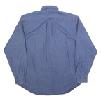 TOMMY HILFIGER Mens Blue Denim Shirt M Cotton Blend Classic Fit Casual