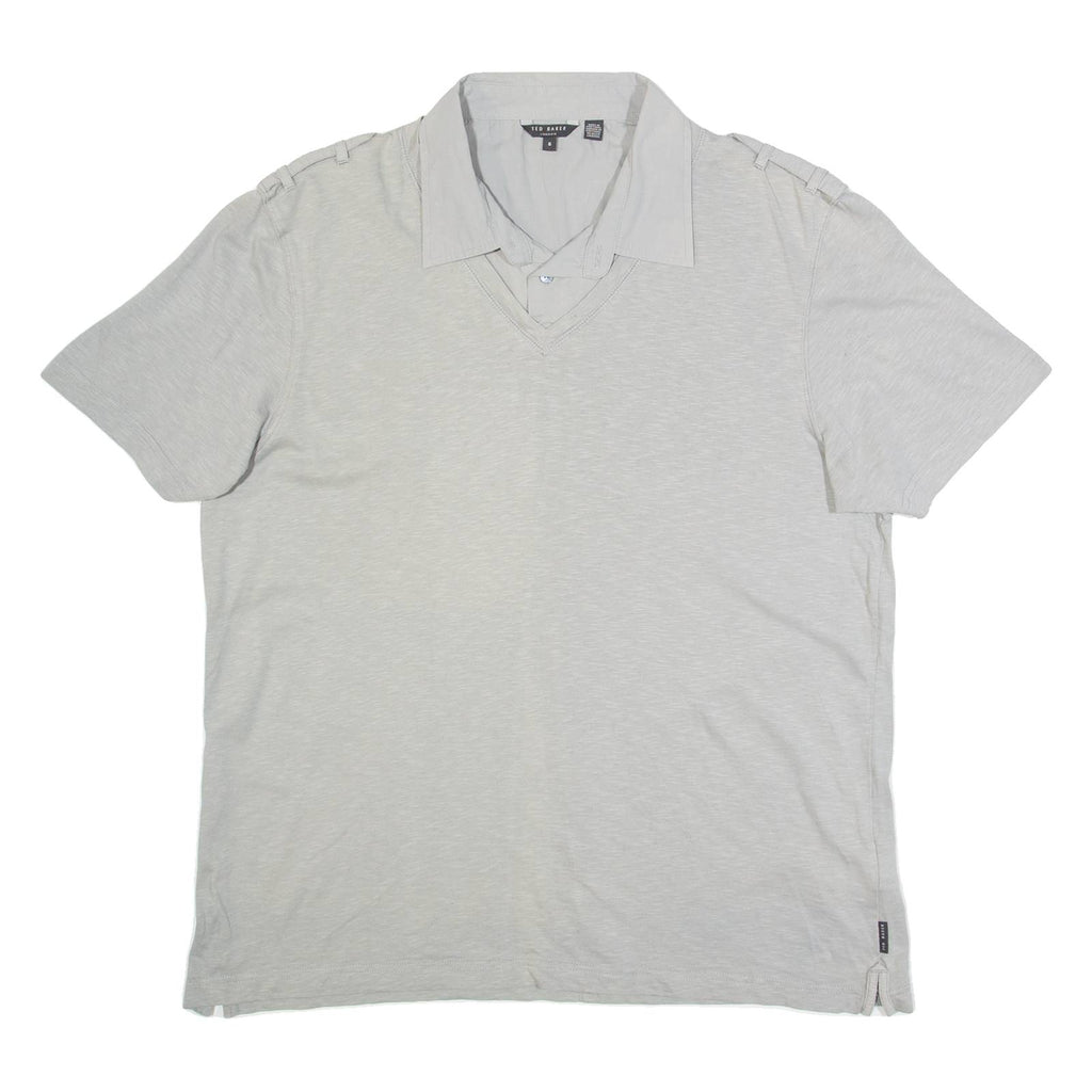 TED BAKER Mens Polo Shirt Grey L