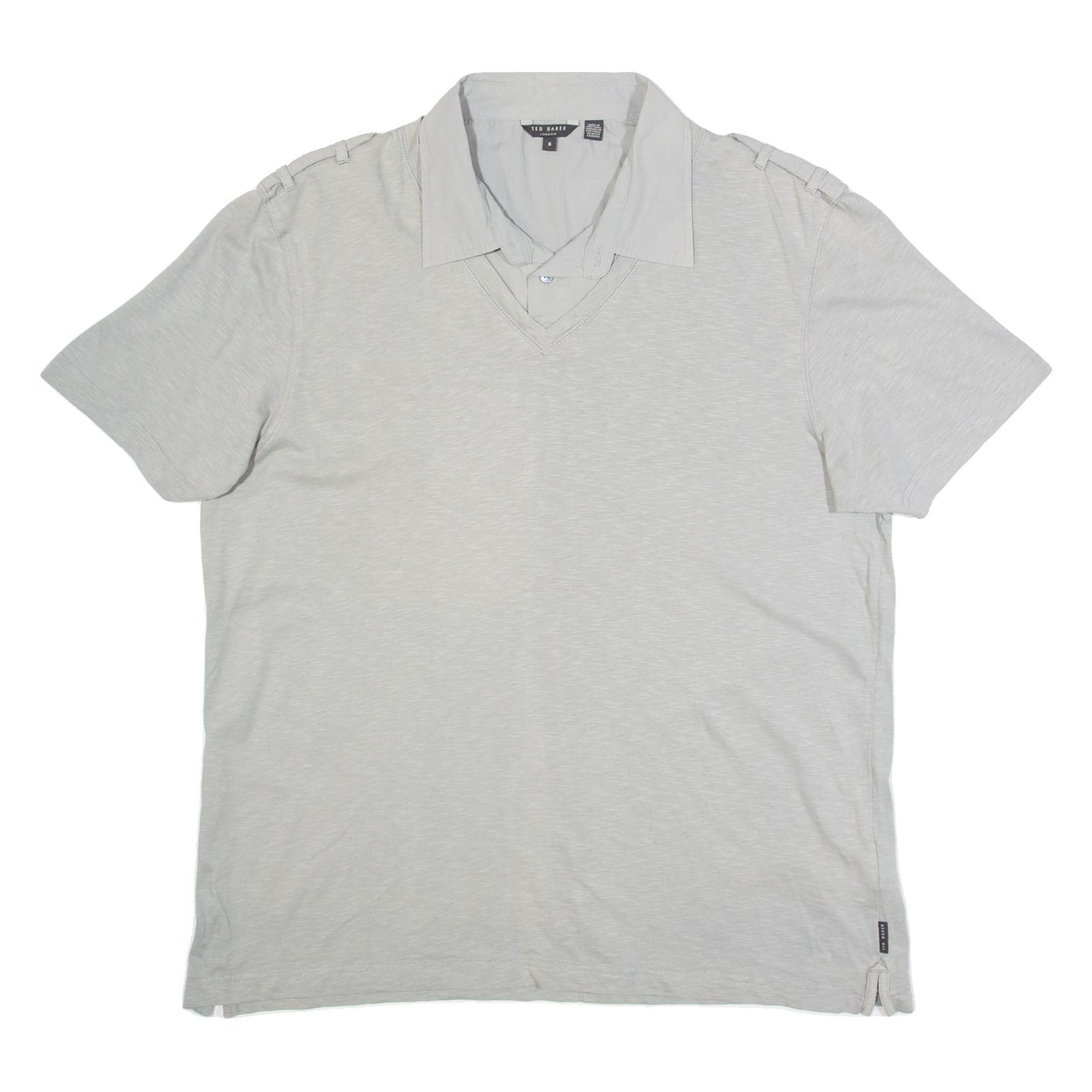 TED BAKER Mens Polo Shirt Grey L