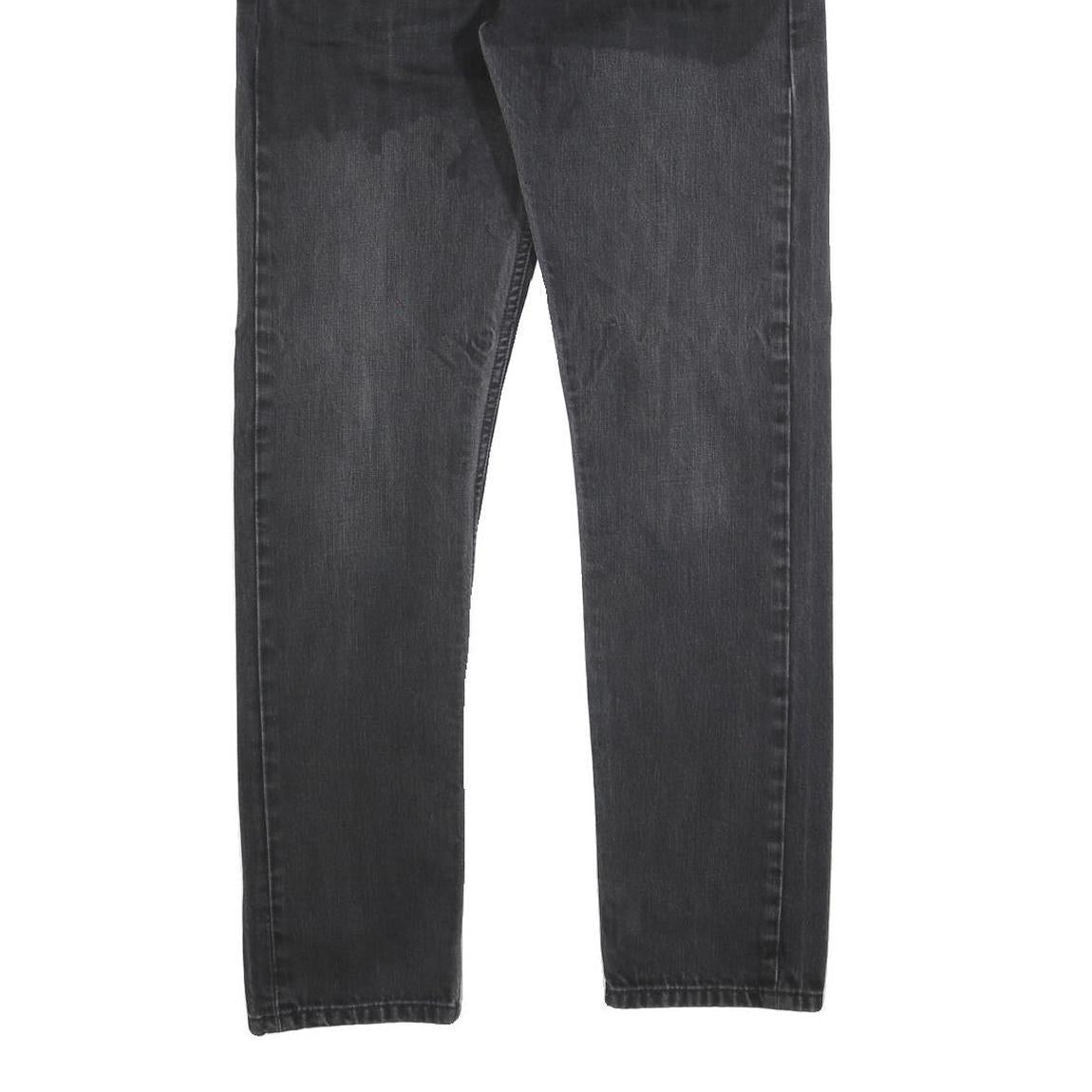 LEVI'S Mens Black Regular Straight Denim Fair W30 L32 Zip Cotton Blend