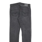 LEVI'S Mens Black Regular Straight Denim Fair W30 L32 Zip Cotton Blend