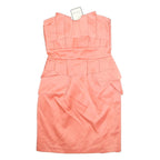 TEMPERLEY LONDON Womens Coral Strapless Bodycon Polyester Mini Dress UK 8