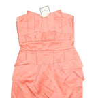 TEMPERLEY LONDON Womens Coral Strapless Bodycon Polyester Mini Dress UK 8