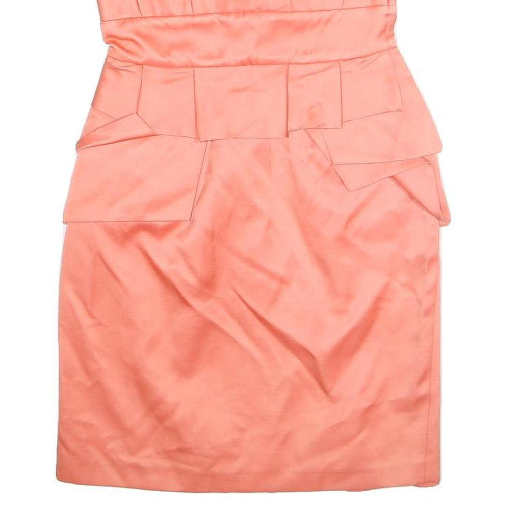 TEMPERLEY LONDON Womens Coral Strapless Bodycon Polyester Mini Dress UK 8