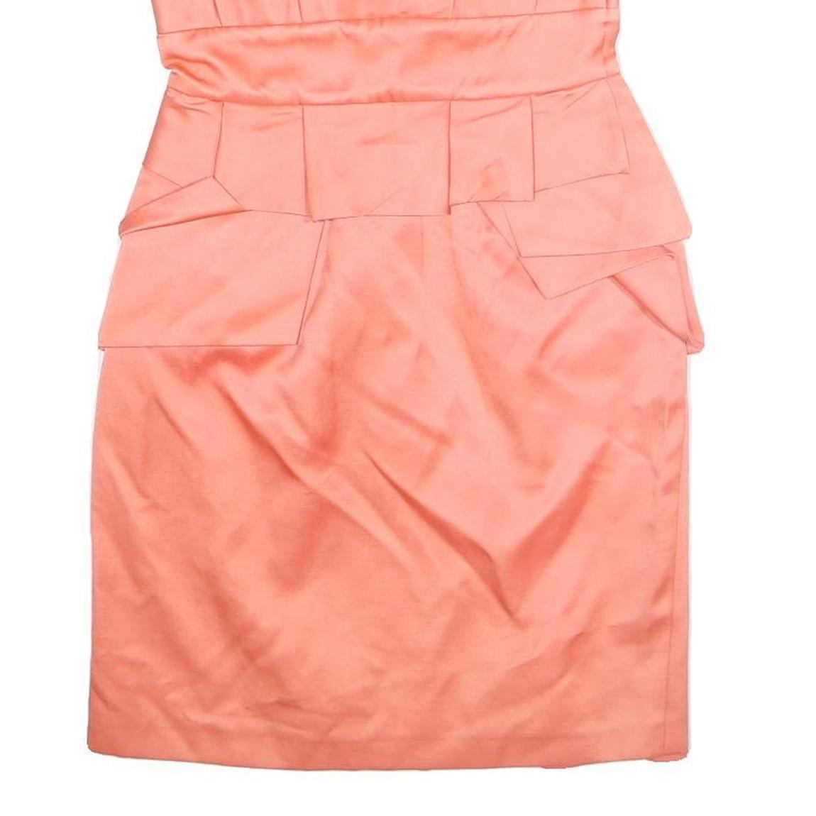 TEMPERLEY LONDON Womens Coral Strapless Bodycon Polyester Mini Dress UK 8