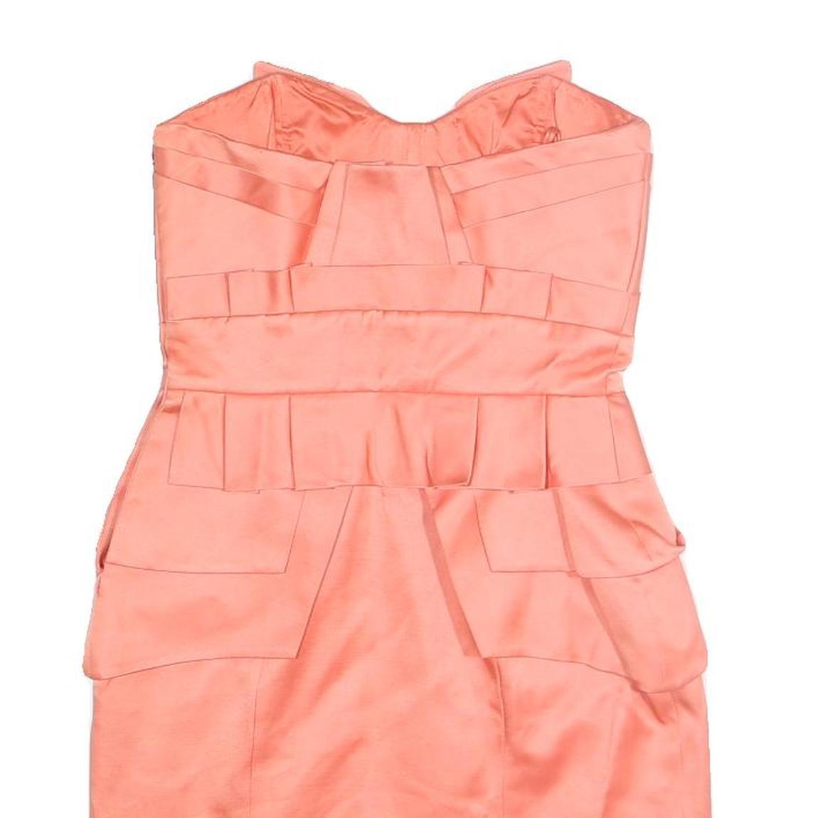 TEMPERLEY LONDON Womens Coral Strapless Bodycon Polyester Mini Dress UK 8