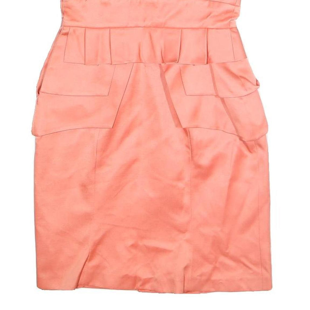 TEMPERLEY LONDON Womens Coral Strapless Bodycon Polyester Mini Dress UK 8