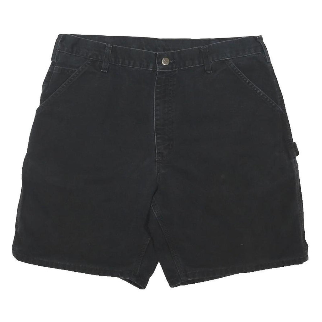 CARHARTT Mens Black Casual Cotton Blend Workwear Shorts L W36