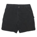 CARHARTT Mens Black Casual Cotton Blend Workwear Shorts L W36