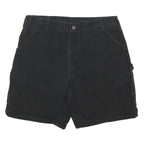 CARHARTT Mens Black Casual Cotton Blend Workwear Shorts L W36