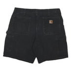 CARHARTT Mens Black Casual Cotton Blend Workwear Shorts L W36