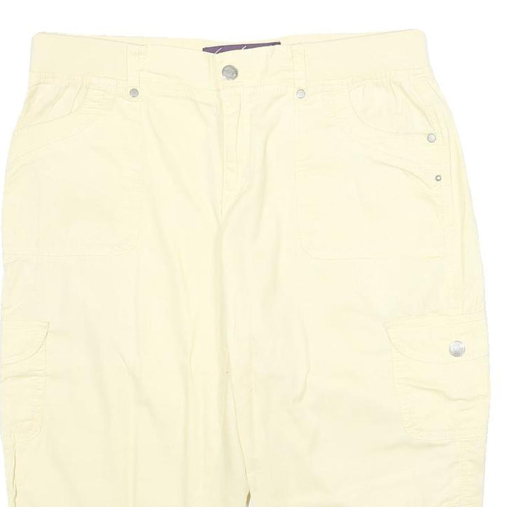 GLORIA VANDERBILT Womens Shorts Cream Cargo M W32 Summer Casual Relaxed Fit