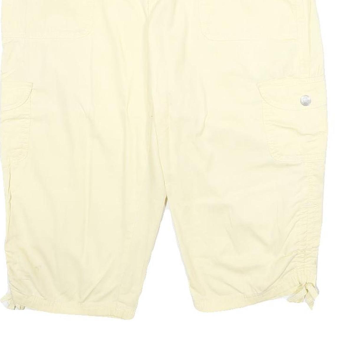 GLORIA VANDERBILT Womens Shorts Cream Cargo M W32 Summer Casual Relaxed Fit