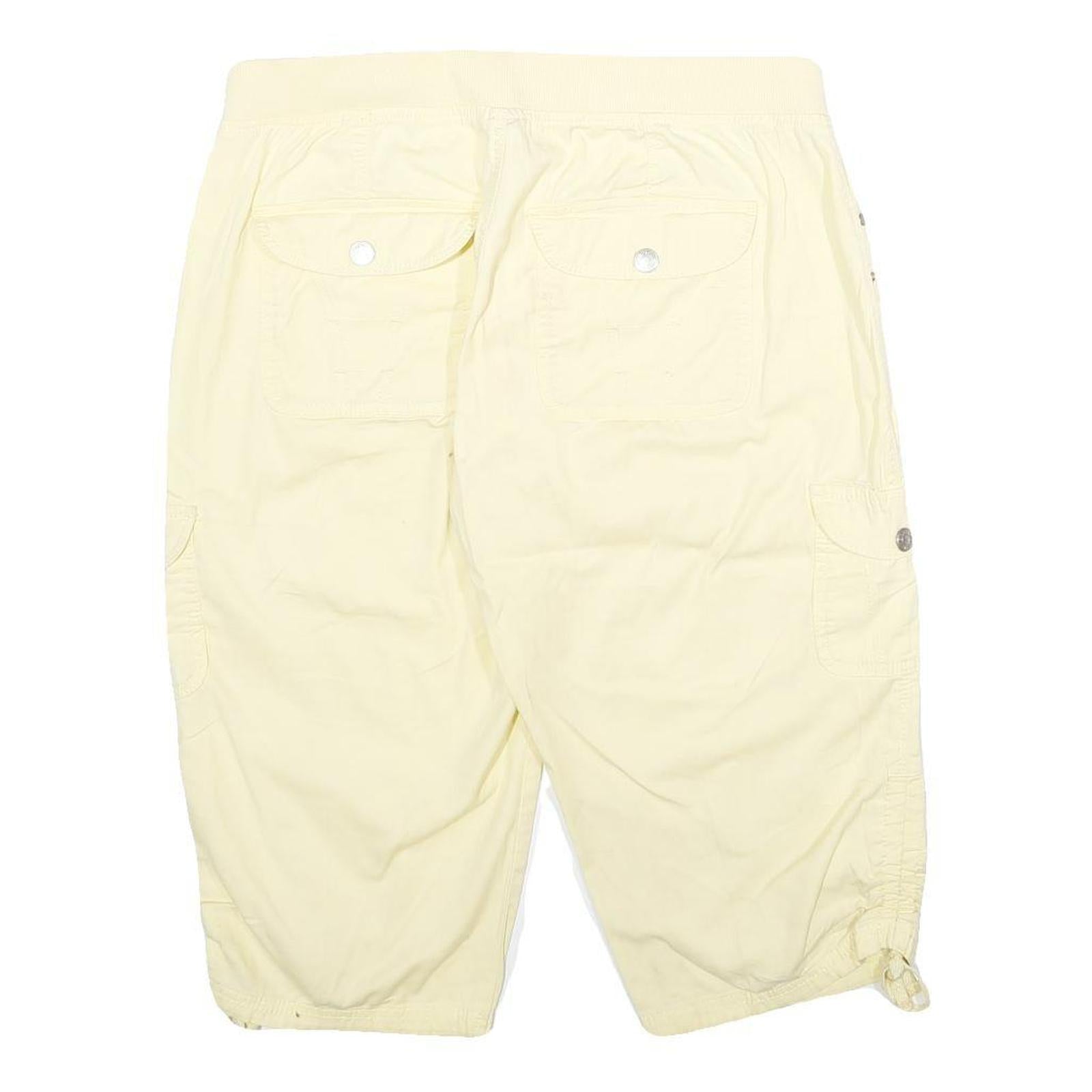 GLORIA VANDERBILT Womens Shorts Cream Cargo M W32 Summer Casual Relaxed Fit