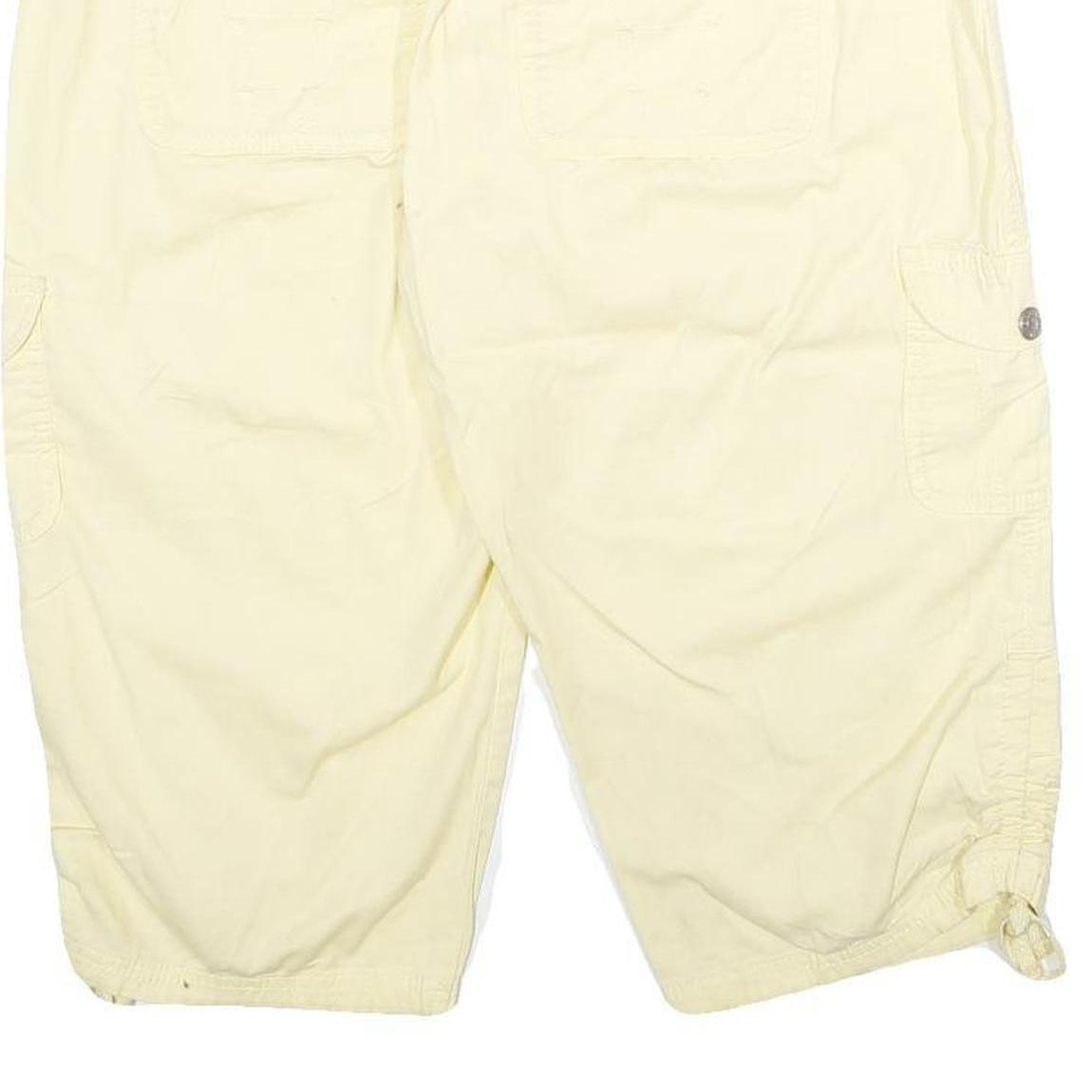 GLORIA VANDERBILT Womens Shorts Cream Cargo M W32 Summer Casual Relaxed Fit
