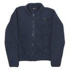 THE NORTH FACE Womens Navy Blue Fleece Jacket S Polyester Zip Casual Outdoor