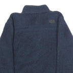 THE NORTH FACE Womens Navy Blue Fleece Jacket S Polyester Zip Casual Outdoor